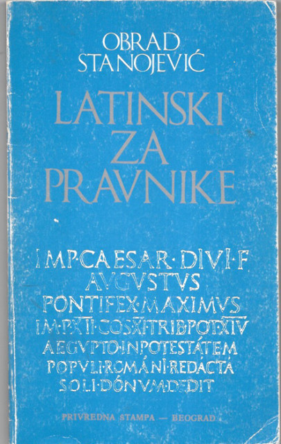 Latinski za pravnike - Obrad Stanojević