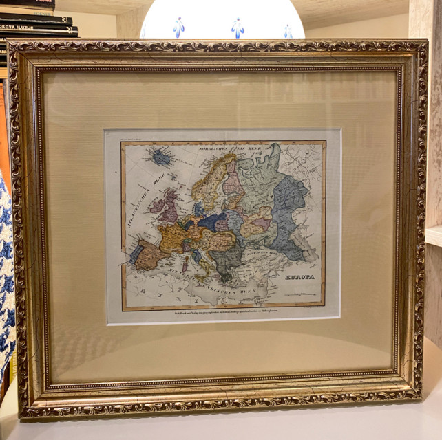 Uramljena karta Evrope iz 1840. godine