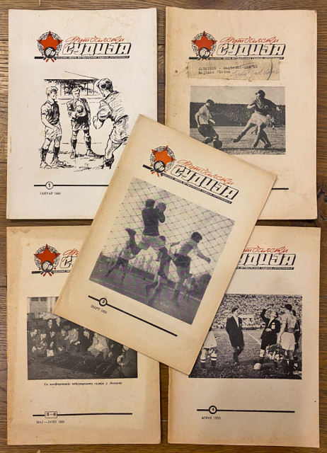 Futbalski sudija br. 1-6 za 1950. Časopis zbora futbalskih sudija Jugoslavije