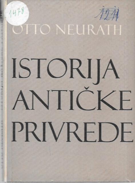 Istorija antičke privrede - Otto Neurath