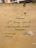 Seoska kuća - Ilija Šobajić (sa posvetom slikara Jovanu Cvijiću) 1921