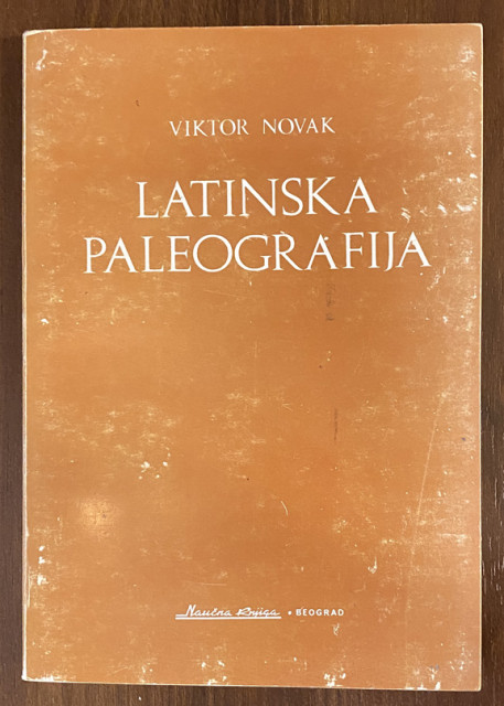 Latinska paleografija - Viktor Novak