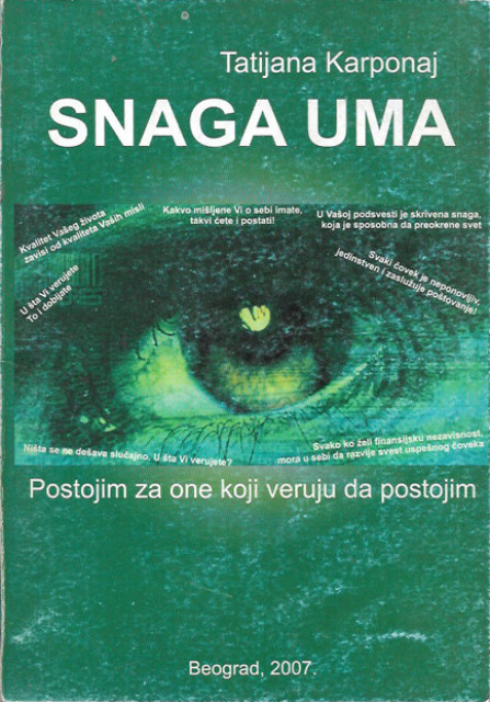 Snaga uma - Tatijana Karponaj