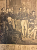 Bečki kongres 1815, delegati velikih sila - Žan-Batist-Isabe 1819, litog. E. Frohlich