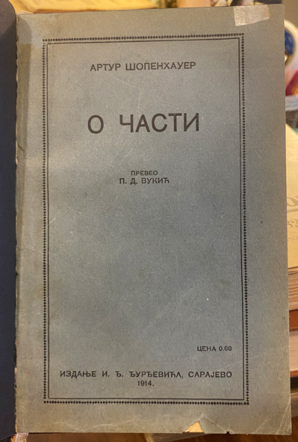 O časti - Artur Šopenhauer (1914)