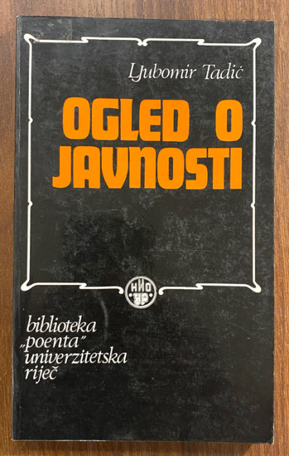 Ogled o javnosti - Ljubomir Tadić