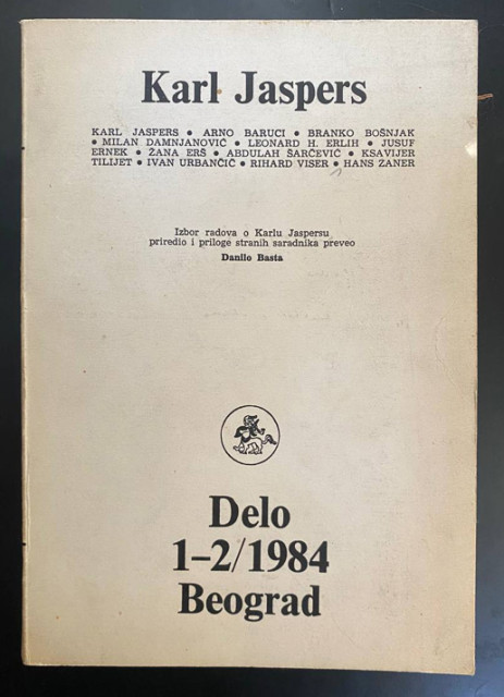 Izbor radova o Karlu Jaspersu, delo 1-2/1984 - Danilo Basta