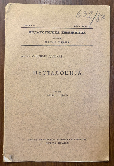 Pestalocija - Fridrih Delekat (1927)
