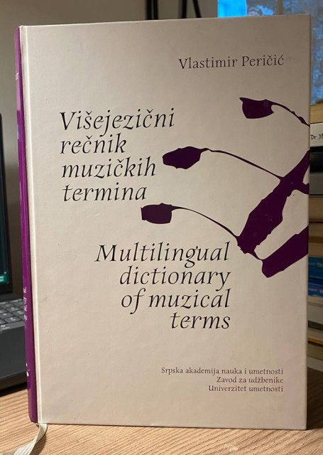 Višejezični rečnik muzičkih termina - Vlastimir Peričić