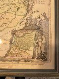 Orig. uramljena mapa: Judea i Palestina, Sveta Zemlja, Izrael ... - J. B. Homann 1707-15