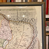 Orig. uramljena mapa: Judea i Palestina, Sveta Zemlja, Izrael ... - J. B. Homann 1707-15