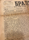 Branik, organ Srpske narodne slobodoumne stranke, 6 brojeva za 1895. godinu - ured. Nikola Joksimović