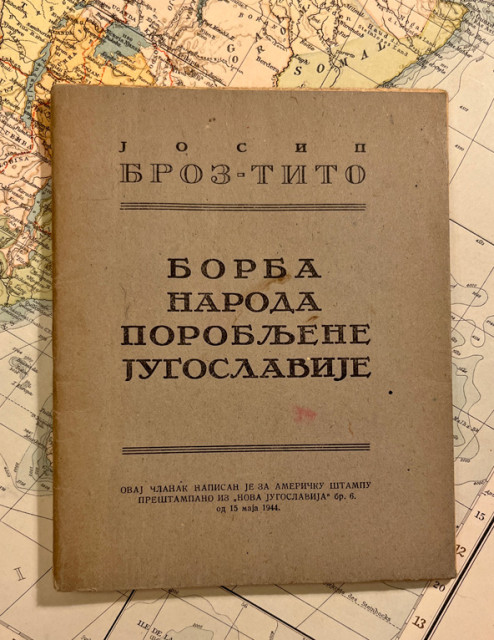 Borba naroda porobljene Jugoslavije - Josip broz Tito (1944)