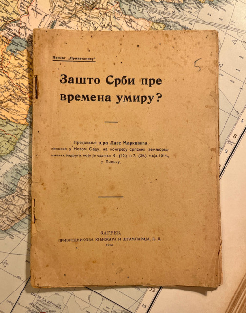 Zašto Srbi pre vremena umiru? - predavanje dr Laze Markovića (1914)