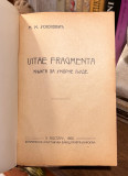 Vitae fragmenta : knjiga za umorne ljude - Milutin Uskoković 1908