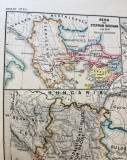 Srpsko Dušanovo carstvo, Srpsko (Tribalsko) carstvo, Kraljevina Raška / Zemlje uz Egejsko i Crno more u XIV veku - kartograf Theodor Menke (1877)