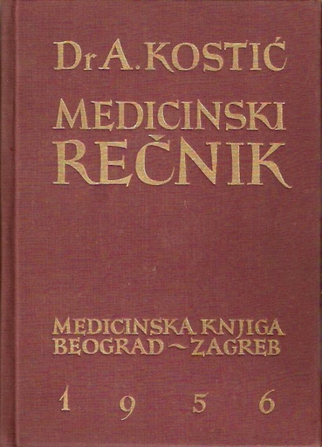 Aleksandar Kostic - Medicinski recnik