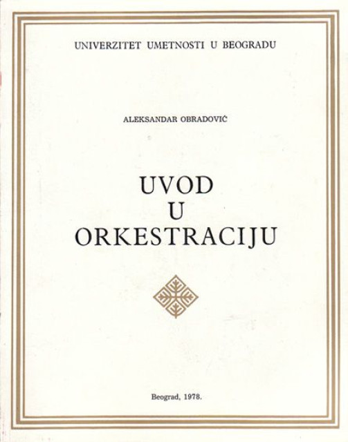 Uvod u orkestraciju - Aleksandar Obradovic