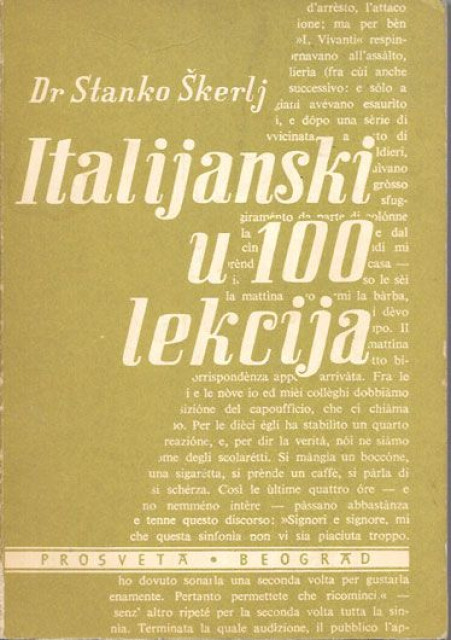 Italijanski u 100 lekcija - Dr. Stanko Škerlj