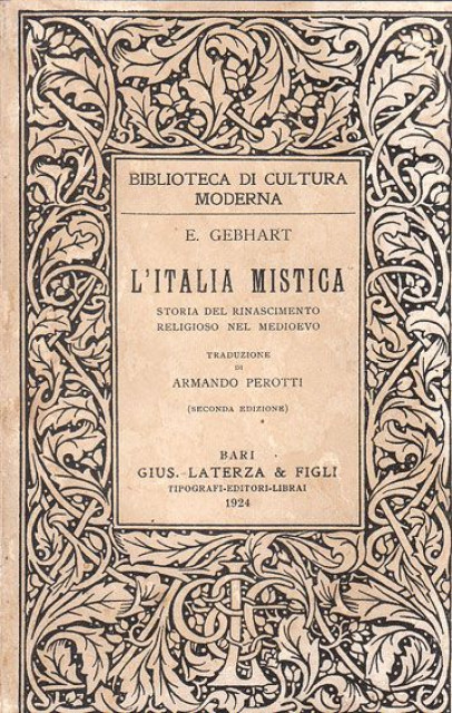 L&#039;Italia Mistica - Emilio Gebhart, 1924.