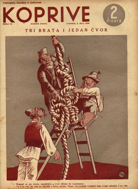 Koprive: "Tri brata i jedan cvor", br. 19, 8. maj 1936