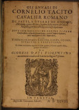Anali - Tacit (1598): Gli annali di Cornelio Tacito : de&#039; fatti, e guerre de&#039; Romani, cosi ciuili, come esterne : seguire dalla morte di Cesare Augusto, per fino all&#039; imperio di Vespasiano ...