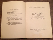 Nacrt za jednu fenomenologiju iracionalnog - Koča Popović i Marko Ristić 1931