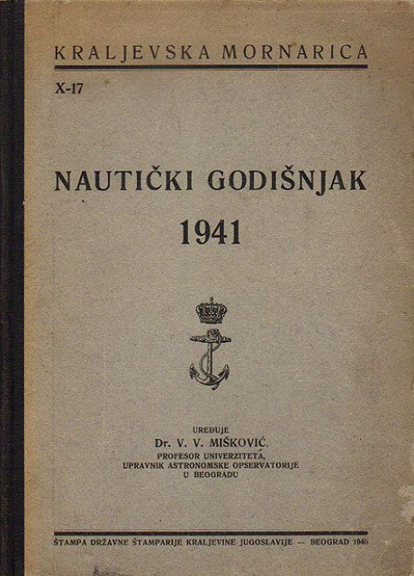 Nautički godišnjak 1941 - Kraljevska mornarica