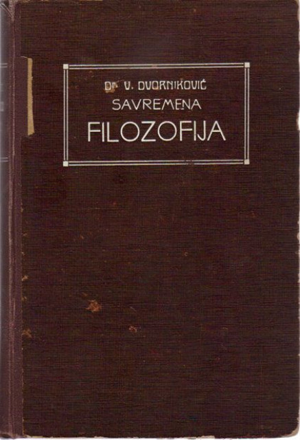 Savremena filozofija 1-2, Vladimir Dvornikovic (1919)