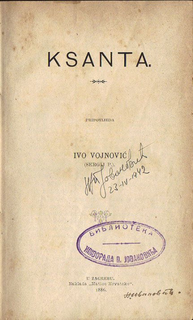 Ksanta - Ivo Vojnović 1886