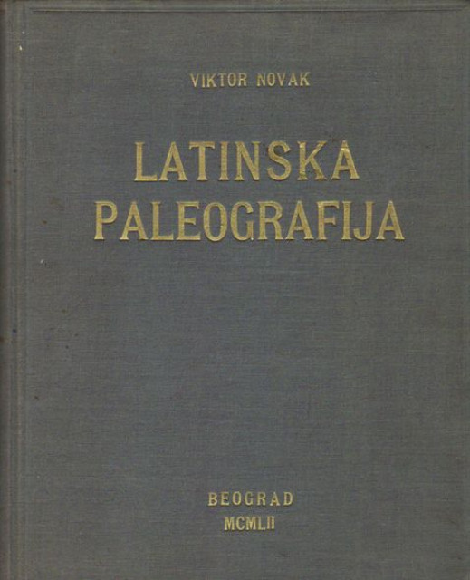 Latinska paleografija - Dr. Viktor Novak