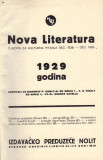 Nova literatura. Časopis za kulturna pitanja - Komplet 1928-1930