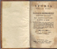 Storia della vita di Paolo I Petrowitz imperatore ed autocrate di tutte le Russie... - 1801