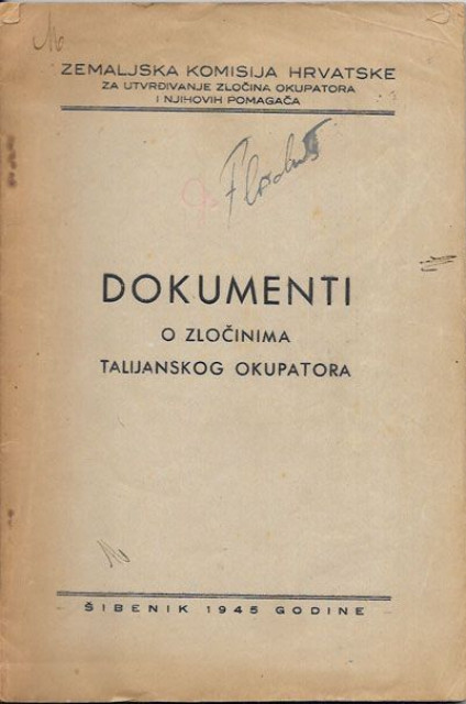Dokumenti o zločinima talijanskog okupatora - Šibenik 1945