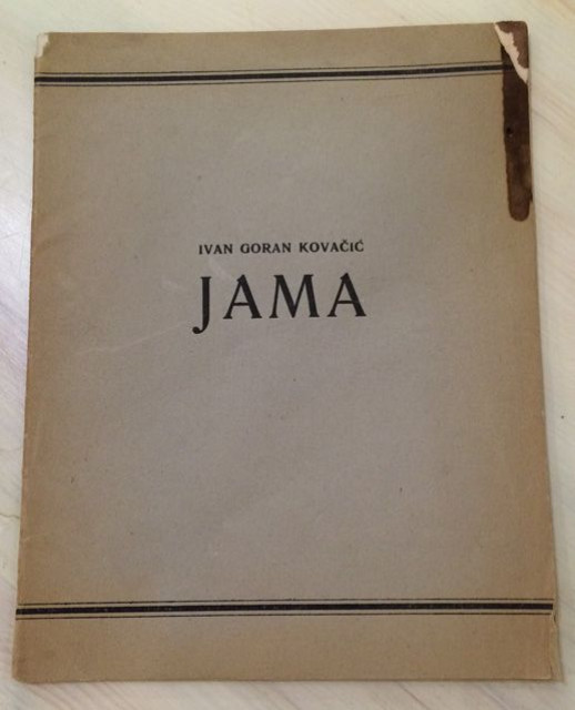 Jama, poema - Ivan Goran Kovačić (Bari) 1944