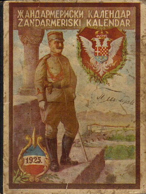 Žandarmeriski kalendar, god. I 1925