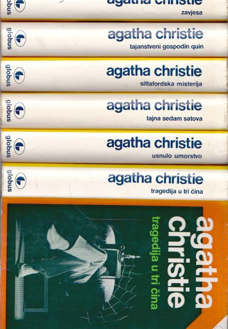 Agata Kristi - 6 knjiga: Tragedija u tri čina - Usnulo umorstvo - Tajna sedam satova - Sittafordska misterija - Tajanstveni gospodin Guin - Zavjesa
