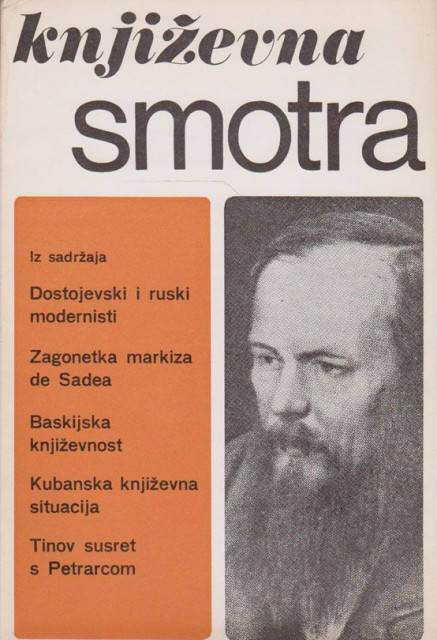 Književna smotra br. 9 /1971: Dostojevski i ruski modernisti, Markiz de Sad...
