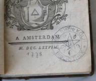 L&#039;Ordre des Francs-Maçons trahi, et leur secret révélé - Gabriel-Louis Pérau (Amsterdam 1778)