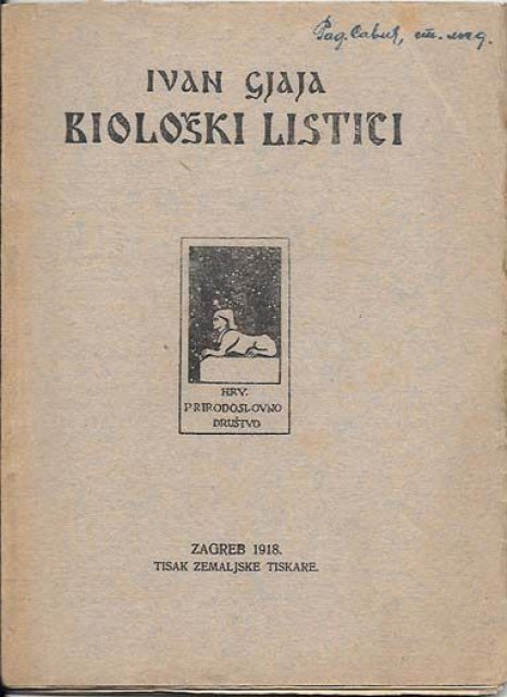 Biološki listići - Ivan Gjaja (1918)