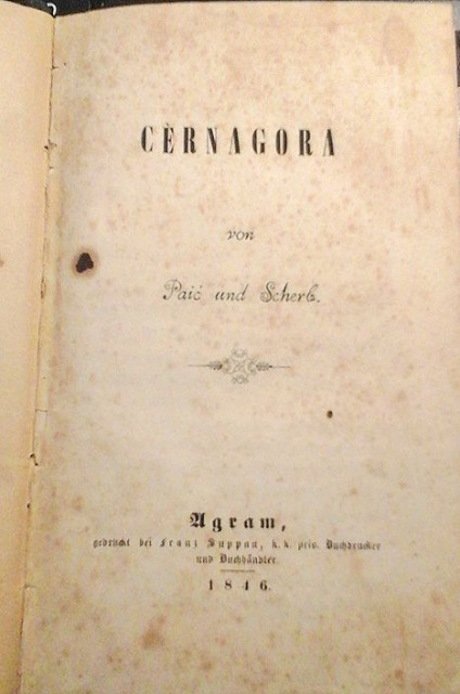 CERNAGORA von Paić und Scherb (1846)