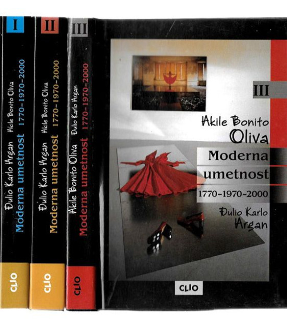 Moderna umetnost 1770-1970-2000 knj. I-III Đulio Karlo Argan, Akile Bonito Oliva