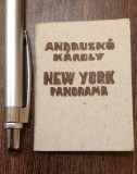 Andrusko Karoly : minijaturna knjiga, linorez : New York - Panorama (sa potpisom autora) 1984