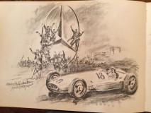 Hans Liska : Skizzenbuch Daimler-Benz Mercedes 1951