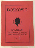 Bošković, kalendar zvjezdarnice hrvatskog prirodoslovnog društva 1918