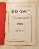 Bošković, kalendar zvjezdarnice hrvatskog prirodoslovnog društva 1918