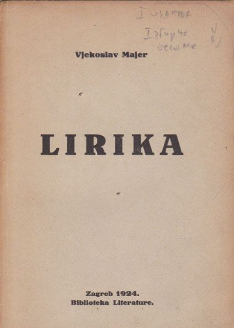 Lirika - Vjekoslav Majer (1924)