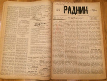 RADNIK : Dnevni Žurnal 1881, br. 1-179 - urednik Mita Cenić