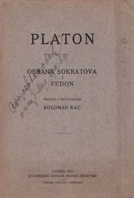 Odbrana Sokratova i Fedon - Platon