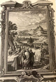 "Izraelski geografi". Bakrorez 1731-1735 - Johann Jakob Scheuchzer: "Physica Sacra"